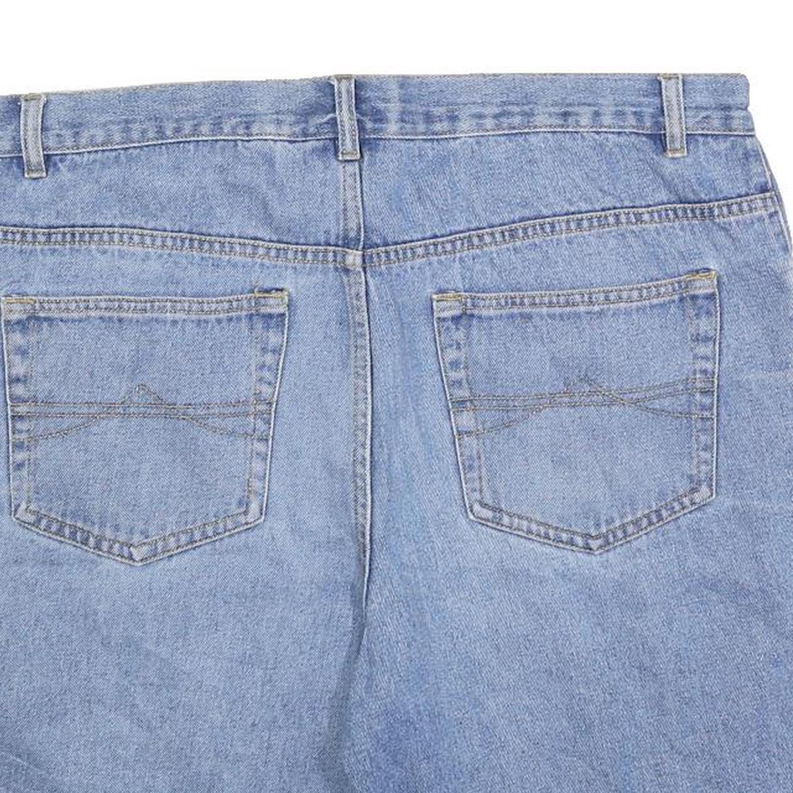 BIAGGINI Mens Denim Blue Cotton Blend Casual Shorts XL W38 Relaxed Fit