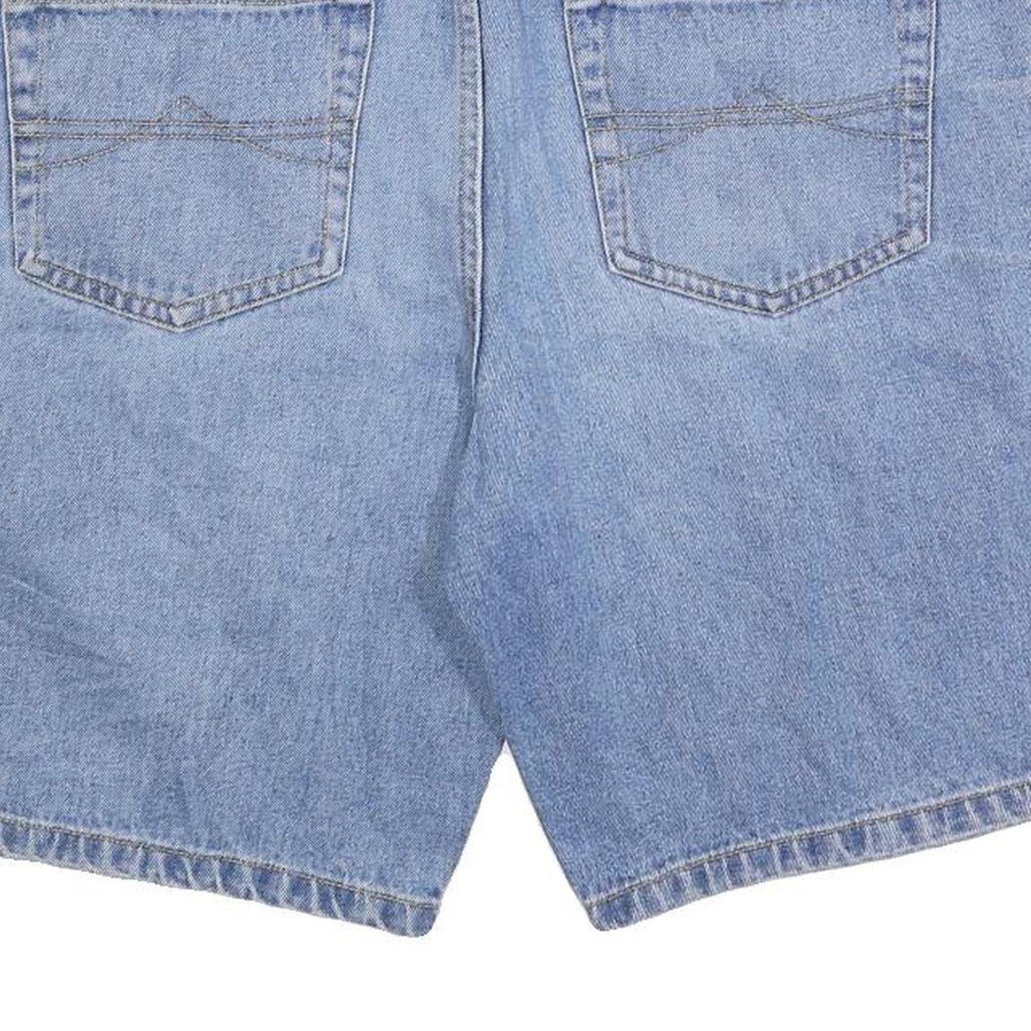 BIAGGINI Mens Denim Blue Cotton Blend Casual Shorts XL W38 Relaxed Fit