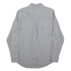 WOOLRICH Mens Grey Plain Cotton Shirt M Classic Button Pocket Casual