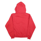 CHAMPION Mens Red Zip Up Hoodie M Fast Fun & Friendly Dog Graphic