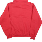 CHAMPION Mens Red Zip Up Hoodie M Fast Fun & Friendly Dog Graphic
