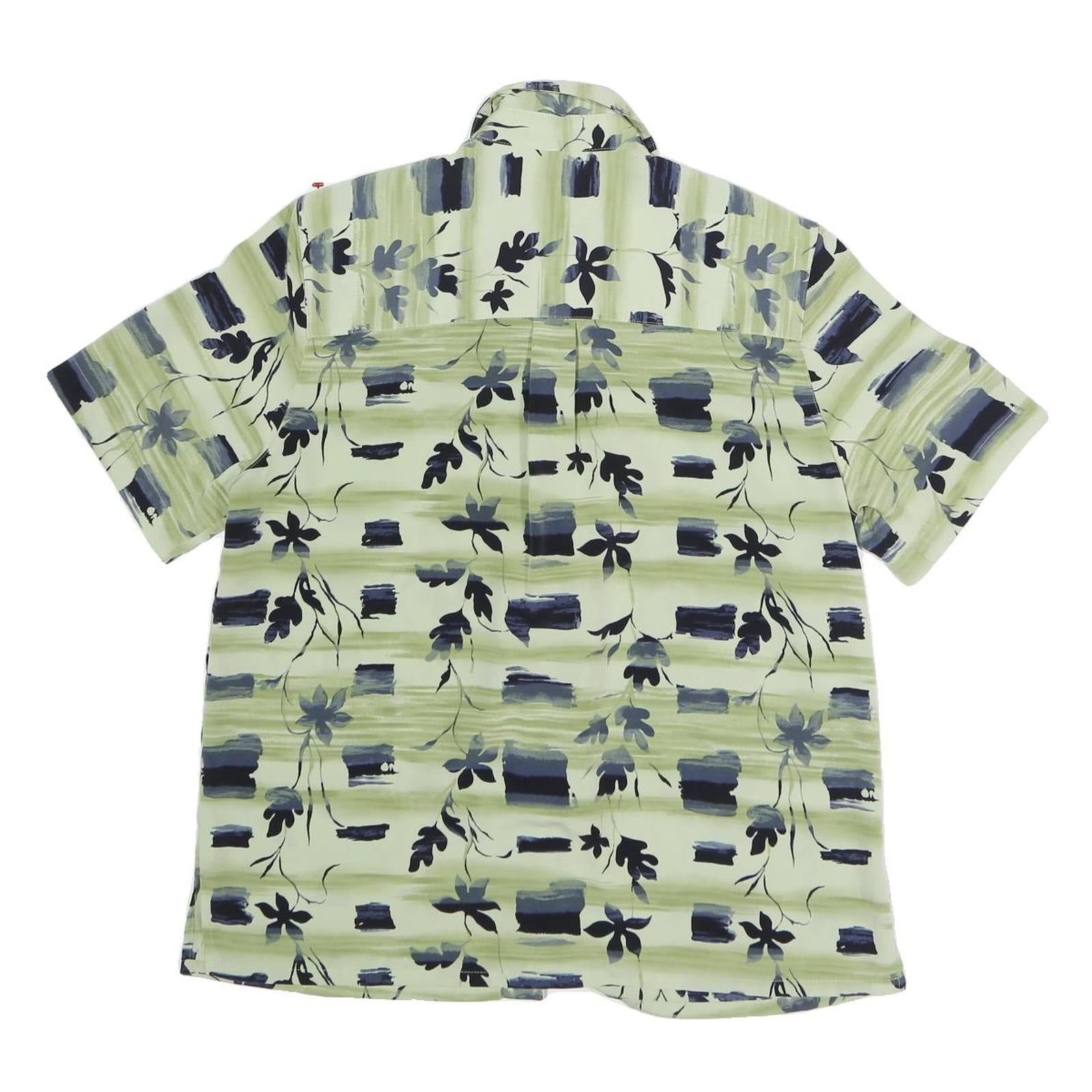 ALFRED DUNNER Womens Green Printed Short Sleeve Collared Shirt UK 10 Comfortable