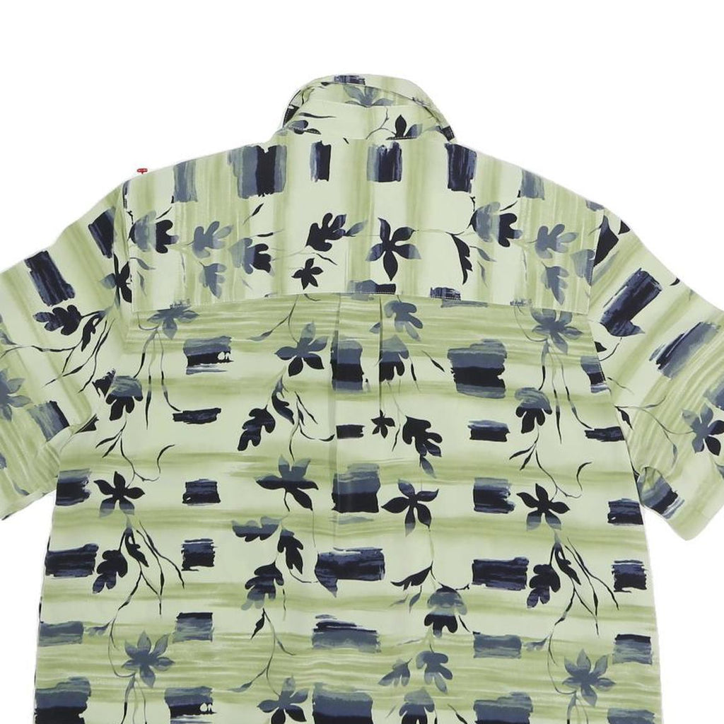 ALFRED DUNNER Womens Green Printed Short Sleeve Collared Shirt UK 10 Comfortable