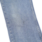 WRANGLER Mens Regular Fit Blue Denim Jeans W31 L34 Classic Zip Pocket Authentic