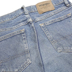 WRANGLER Mens Regular Fit Blue Denim Jeans W31 L34 Classic Zip Pocket Authentic