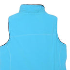 FILA Womens Blue & Black Fleece Jacket M Polyester Blend Zip Sport Casual