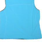 FILA Womens Blue & Black Fleece Jacket M Polyester Blend Zip Sport Casual