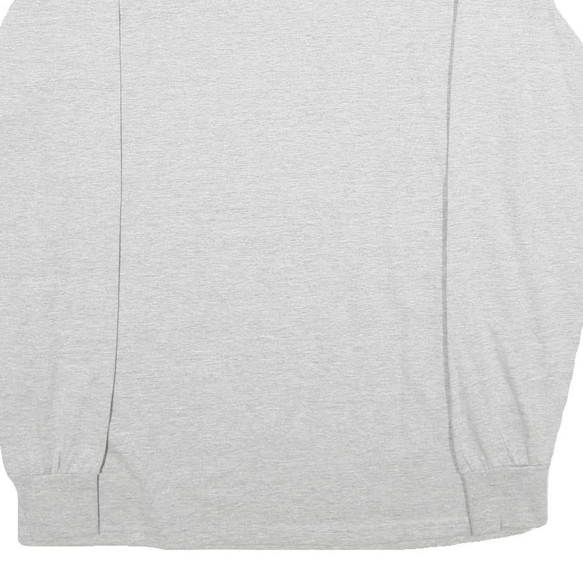 RUSSELL ATHLETIC Mens Grey Long Sleeve Crew Neck Cotton T-Shirt M