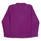 REGATTA Womens Fleece Purple 1/4 Zip UK 12