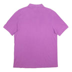 KAPPA Mens Purple Short Sleeve Plain Polo Shirt L Cotton Casual Sport