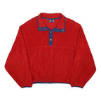 WOOLRICH Womens Red Patterned Pullover Plain Round Neck Basic Knit L Relaxed