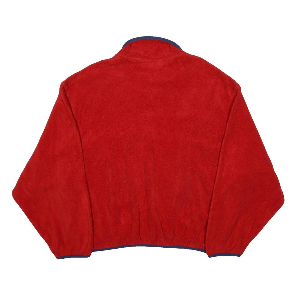 WOOLRICH Womens Red Patterned Pullover Plain Round Neck Basic Knit L Relaxed