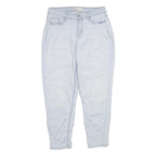 CALVIN KLEIN JEANS Womens Light Blue Regular Straight Denim Rinse W30 L28