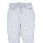CALVIN KLEIN JEANS Womens Light Blue Regular Straight Denim Rinse W30 L28