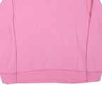 HANES Womens Pink Sweatshirt Crew Neck L Cotton Blend Casual Pullover Top