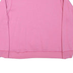 HANES Womens Pink Sweatshirt Crew Neck L Cotton Blend Casual Pullover Top