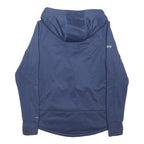 COLUMBIA Womens Blue Outdoor Hooded Jacket M Polyester Blend Zip Plain Staff