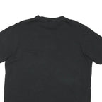 ADIDAS Mens Black & Beige Logo Graphic T-Shirt L Short Sleeve Crew Neck