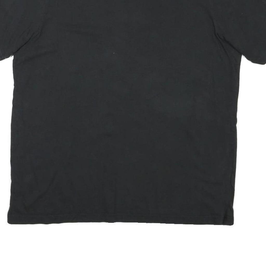 ADIDAS Mens Black & Beige Logo Graphic T-Shirt L Short Sleeve Crew Neck