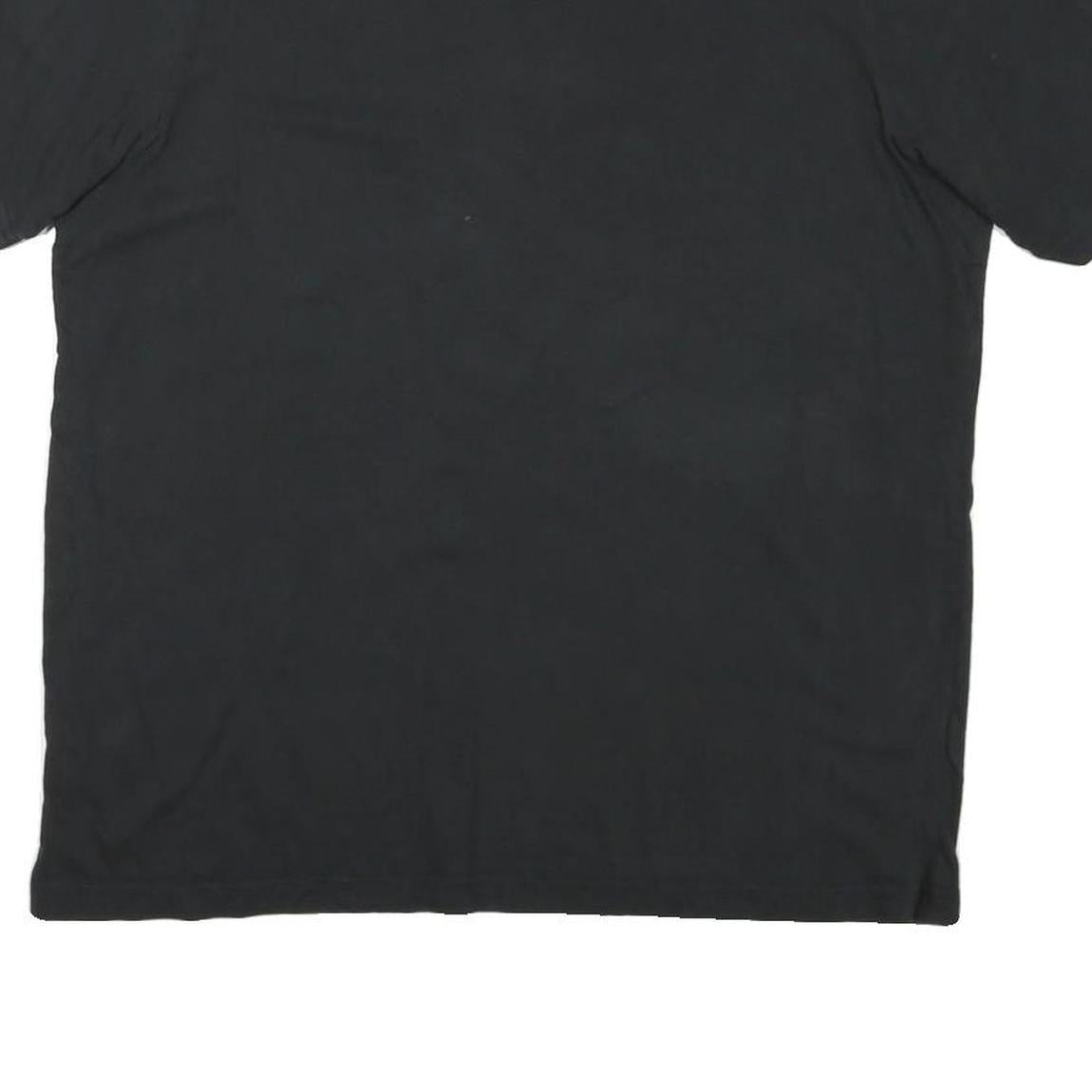 ADIDAS Mens Black & Beige Logo Graphic T-Shirt L Short Sleeve Crew Neck