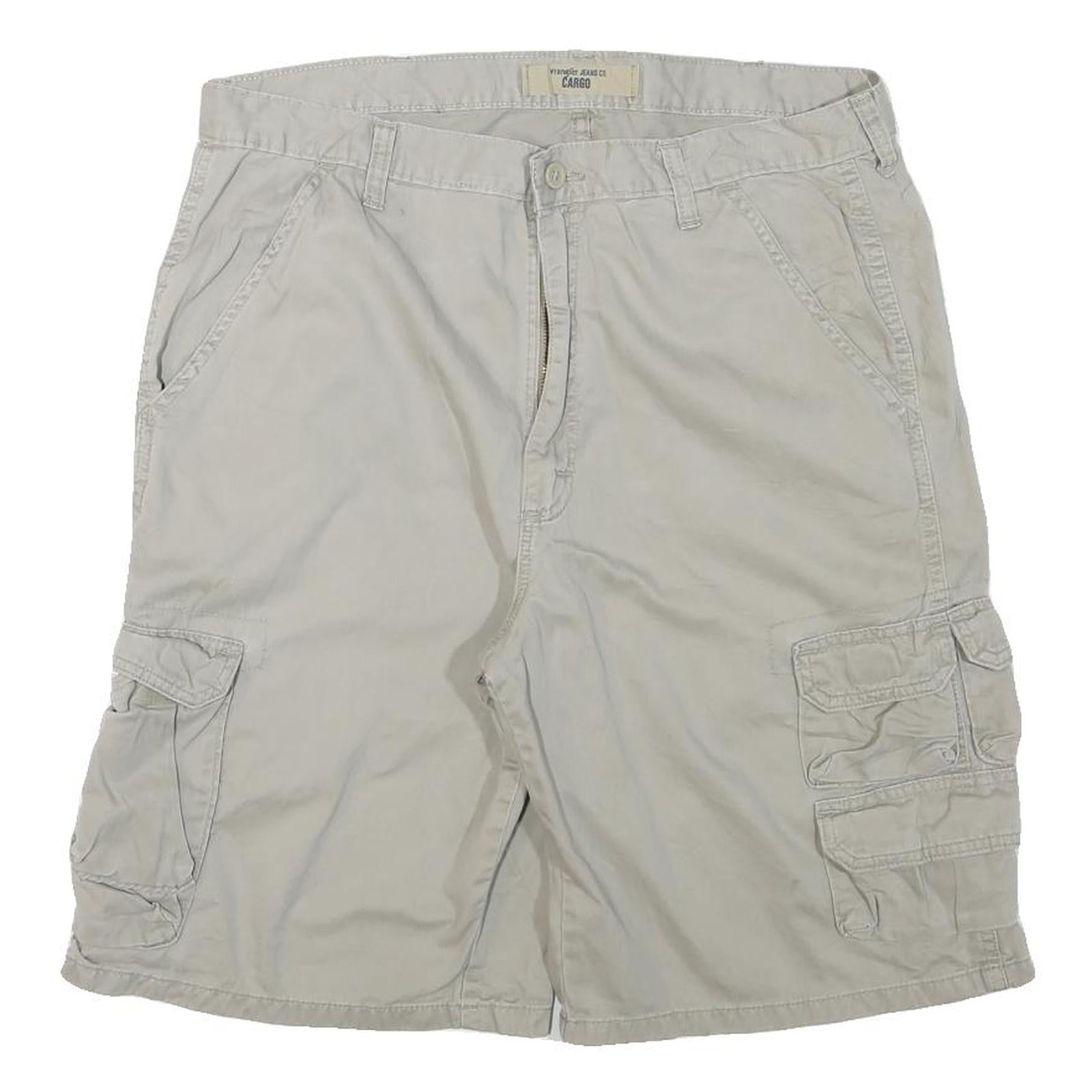 WRANGLER Mens Beige Cargo Casual Shorts XL W34 Cotton Blend