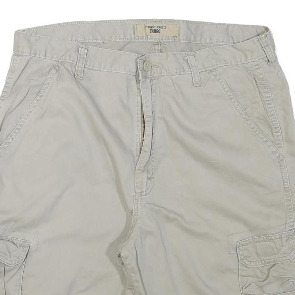 WRANGLER Mens Beige Cargo Casual Shorts XL W34 Cotton Blend