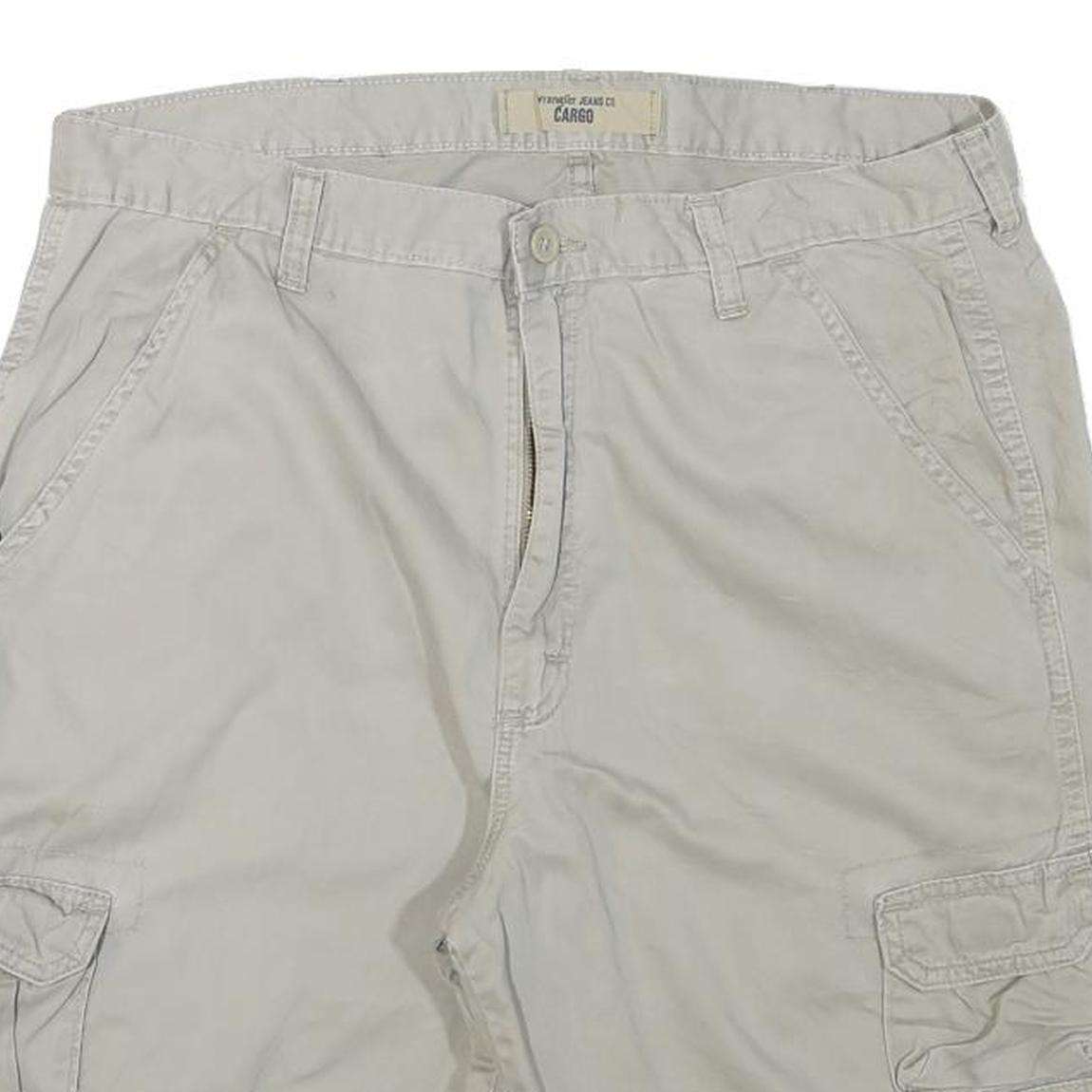 WRANGLER Mens Beige Cargo Casual Shorts XL W34 Cotton Blend