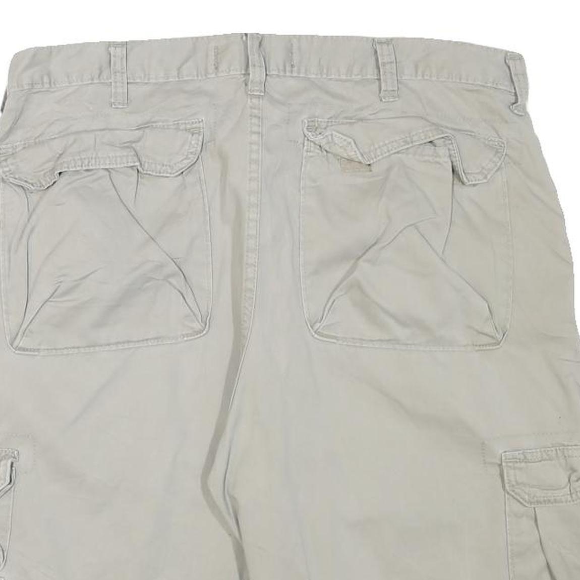 WRANGLER Mens Beige Cargo Casual Shorts XL W34 Cotton Blend