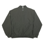 ADIDAS Mens Grey Lightweight Polyester Track Jacket L Zip Sportswear