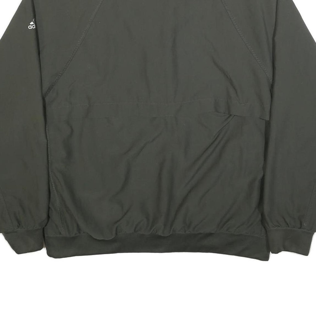 ADIDAS Mens Grey Lightweight Polyester Track Jacket L Zip Sportswear