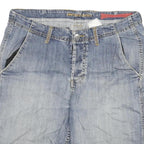 ELEMENT DENIM Mens Shorts Blue Casual 2XL W34 Denim Cotton Blend