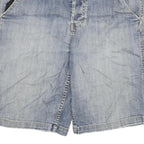 ELEMENT DENIM Mens Shorts Blue Casual 2XL W34 Denim Cotton Blend