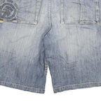 ELEMENT DENIM Mens Shorts Blue Casual 2XL W34 Denim Cotton Blend