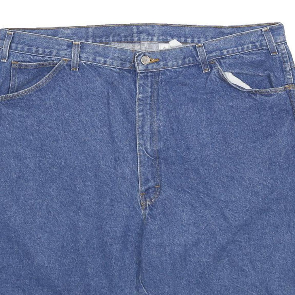 DICKIES Mens Blue Denim Casual Shorts 2XL W42 Classic Fit Workwear