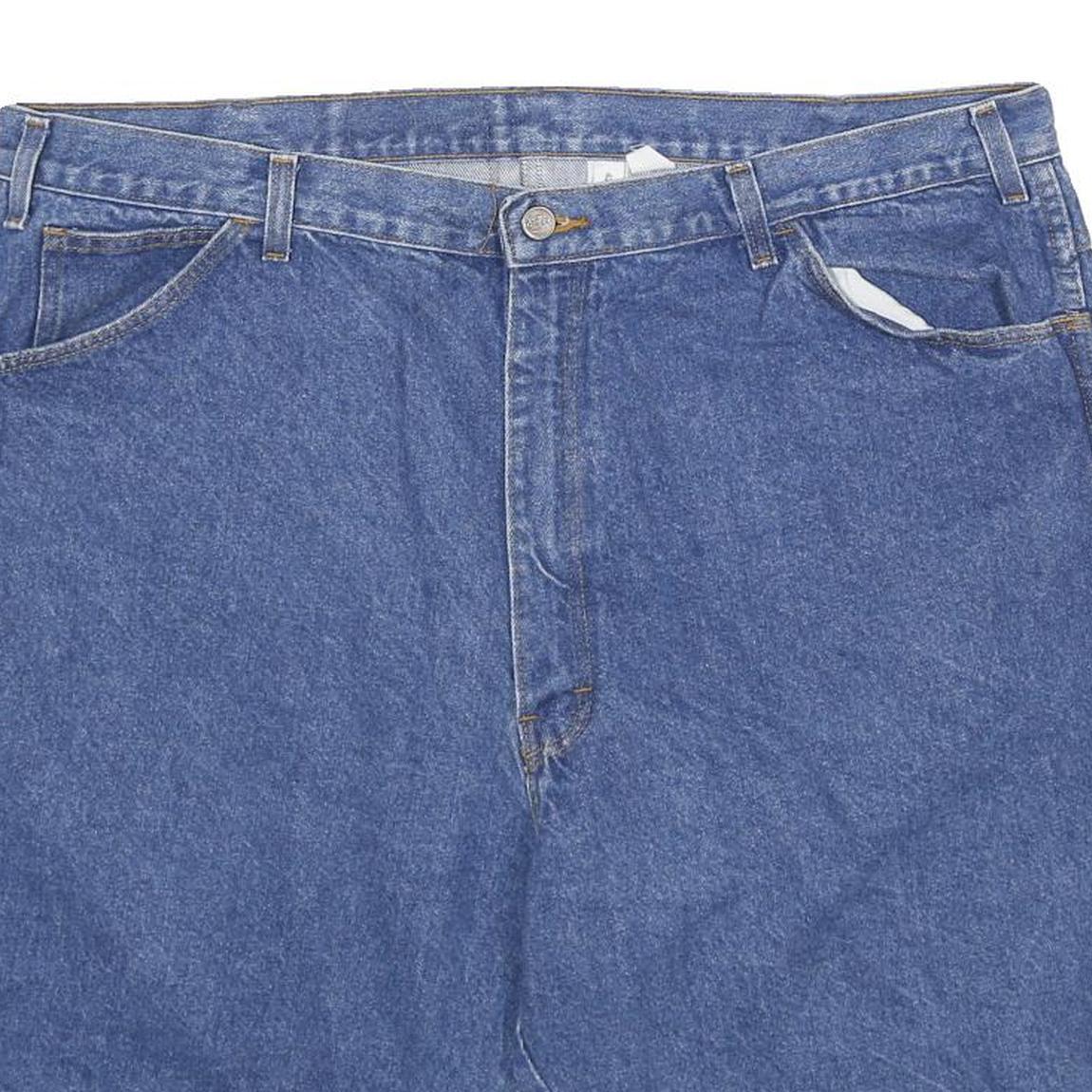DICKIES Mens Blue Denim Casual Shorts 2XL W42 Classic Fit Workwear