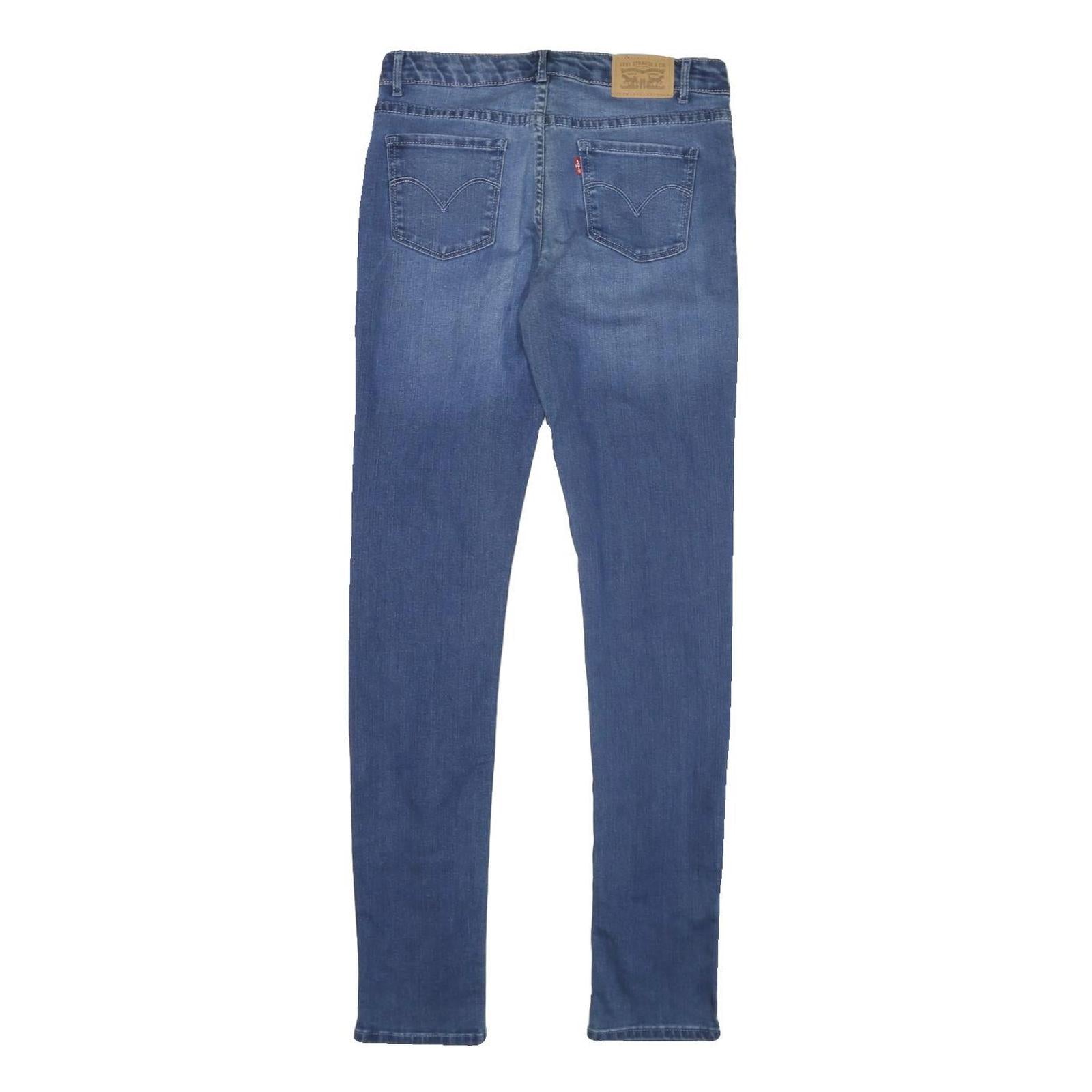 LEVI'S 711 Womens Slim Blue Denim Medium Wash Jeans W28 L31 Stretch Cotton