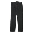 LEVI'S 513 Mens Jeans Black Regular Straight Denim Raw W28 L30 Classic Fit Zip