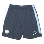 NIKE Mens Shorts Blue & Light Blue Manchester City Casual L W28 GC Logo