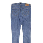 LEVI'S Womens Blue Slim Skinny Denim Medium W26 L29 Distressed Jeans Zip