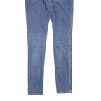 LEVI'S Womens Blue Slim Skinny Denim Medium W26 L29 Distressed Jeans Zip