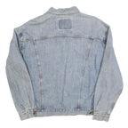 LEVI'S Mens Blue Denim Jacket L Cotton Classic Button Front Casual Lightweight