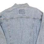 LEVI'S Mens Blue Denim Jacket L Cotton Classic Button Front Casual Lightweight