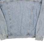 LEVI'S Mens Blue Denim Jacket L Cotton Classic Button Front Casual Lightweight