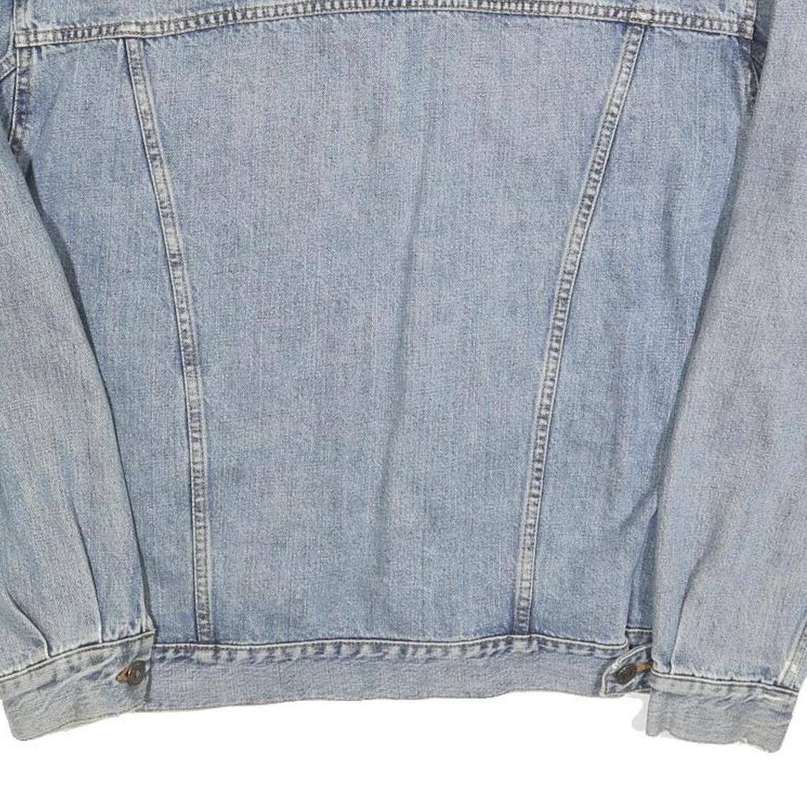 LEVI'S Mens Blue Denim Jacket L Cotton Classic Button Front Casual Lightweight