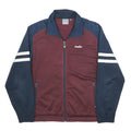 DIADORA Mens Burgundy & Navy Zip Jacket M Polyester Sportswear Casual