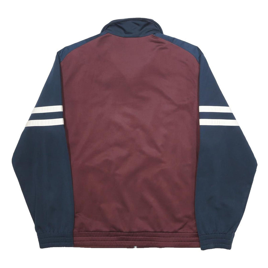 DIADORA Mens Burgundy & Navy Zip Jacket M Polyester Sportswear Casual