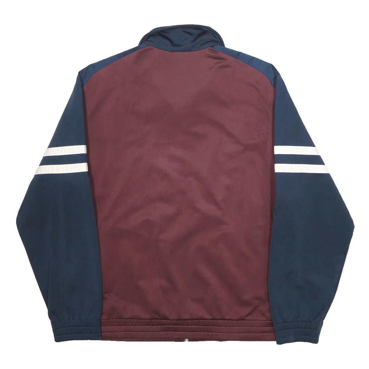 DIADORA Mens Burgundy & Navy Zip Jacket M Polyester Sportswear Casual
