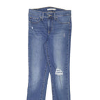 LEVI'S Womens Slim Blue Skinny Denim Medium W25 L27 Zip Casual Stretch Jeans