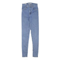 LEVI'S Womens Slim Blue Denim Jeans W23 L29 Zip Classic Skinny Cotton Blend