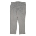 GAP Womens Cotton Blend Grey Slim Straight Trousers W30 L25 Casual Workwear